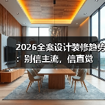 2026全案设计装修趋势:别信主流,信直觉(图4) 2026全案设计装修趋势:别信主流,信直觉(图4)