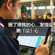 摸了摸我的心，发现是颗「良」心（图3）