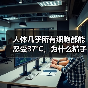 人体几乎所有细胞都能忍受37℃,为什么精子只能忍受 35℃ 呢?(图1) 人体几乎所有细胞都能忍受37℃,为什么精子只能忍受 35℃ 呢?(图1)