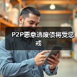 P2P恶意逃废债将受惩戒(图1) P2P恶意逃废债将受惩戒(图1)