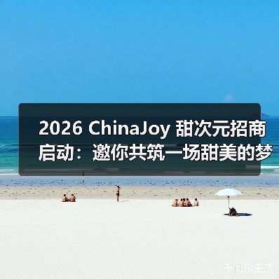2026 ChinaJoy 甜次元招商启动:邀你共筑一场甜美的梦(图4) 2026 ChinaJoy 甜次元招商启动:邀你共筑一场甜美的梦(图4)
