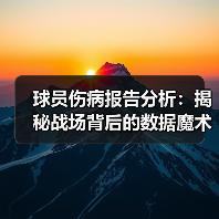 球员伤病报告分析:揭秘战场背后的数据魔术(图3) 球员伤病报告分析:揭秘战场背后的数据魔术(图3)