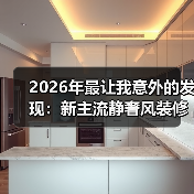 2026年最让我意外的发现：新主流静奢风装修设计，根本不是你以为的那样