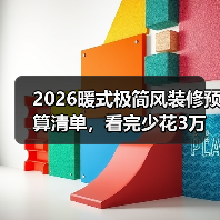 2026暖式极简风装修预算清单，看完少花3万冤枉钱（图2）