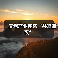 养老产业迎来“井喷前夜”(图2) 养老产业迎来“井喷前夜”(图2)