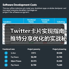 Twitter卡片实现指南:推特分享优化的实战秘籍(图2) Twitter卡片实现指南:推特分享优化的实战秘籍(图2)