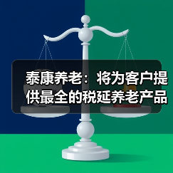 泰康养老:将为客户提供最全的税延养老产品线(图3) 泰康养老:将为客户提供最全的税延养老产品线(图3)