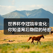 世界杯夺冠赔率变化:你知道背后隐藏的秘密吗?(图2) 世界杯夺冠赔率变化:你知道背后隐藏的秘密吗?(图2)