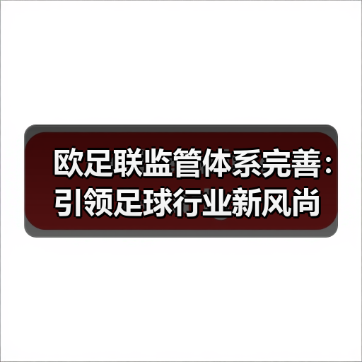 欧足联监管体系完善:引领足球行业新风尚(图1) 欧足联监管体系完善:引领足球行业新风尚(图1)