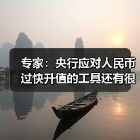 专家：央行应对人民币过快升值的工具还有很多