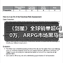 《剑星》全球销量超610万,ARPG市场黑马崛起?(图2) 《剑星》全球销量超610万,ARPG市场黑马崛起?(图2)