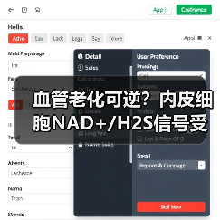血管老化可逆？内皮细胞NAD+/H2S信号受损如何逆转？