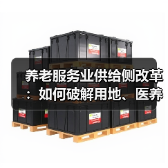 养老服务业供给侧改革：如何破解用地、医养融合与社会资本难题？（图3）