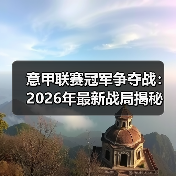 意甲联赛冠军争夺战:2026年最新战局揭秘(图3) 意甲联赛冠军争夺战:2026年最新战局揭秘(图3)