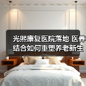 光熙康复医院落地 医养结合如何重塑养老新生态(图2) 光熙康复医院落地 医养结合如何重塑养老新生态(图2)